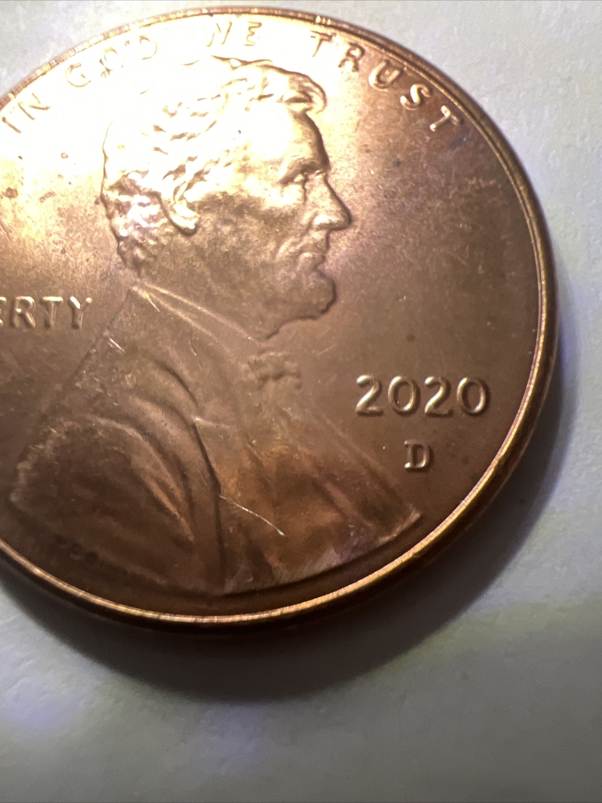 2020 D Lincoln Cent DDO UC