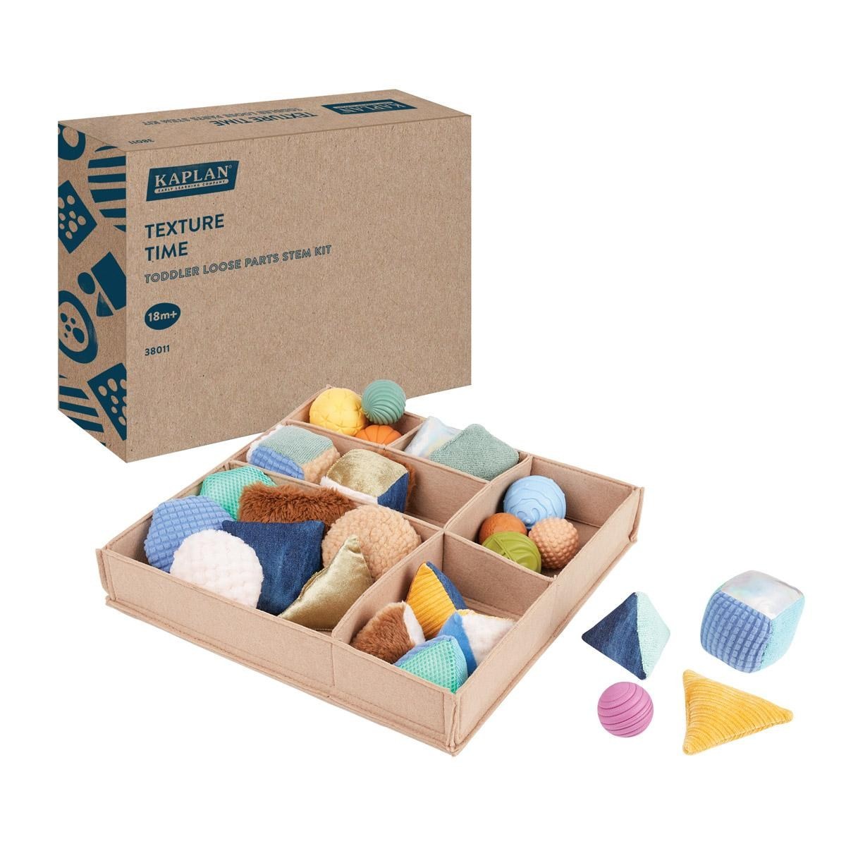 Kaplan Early Learning Texture Time: Toddler Loose Parts STEM Kit