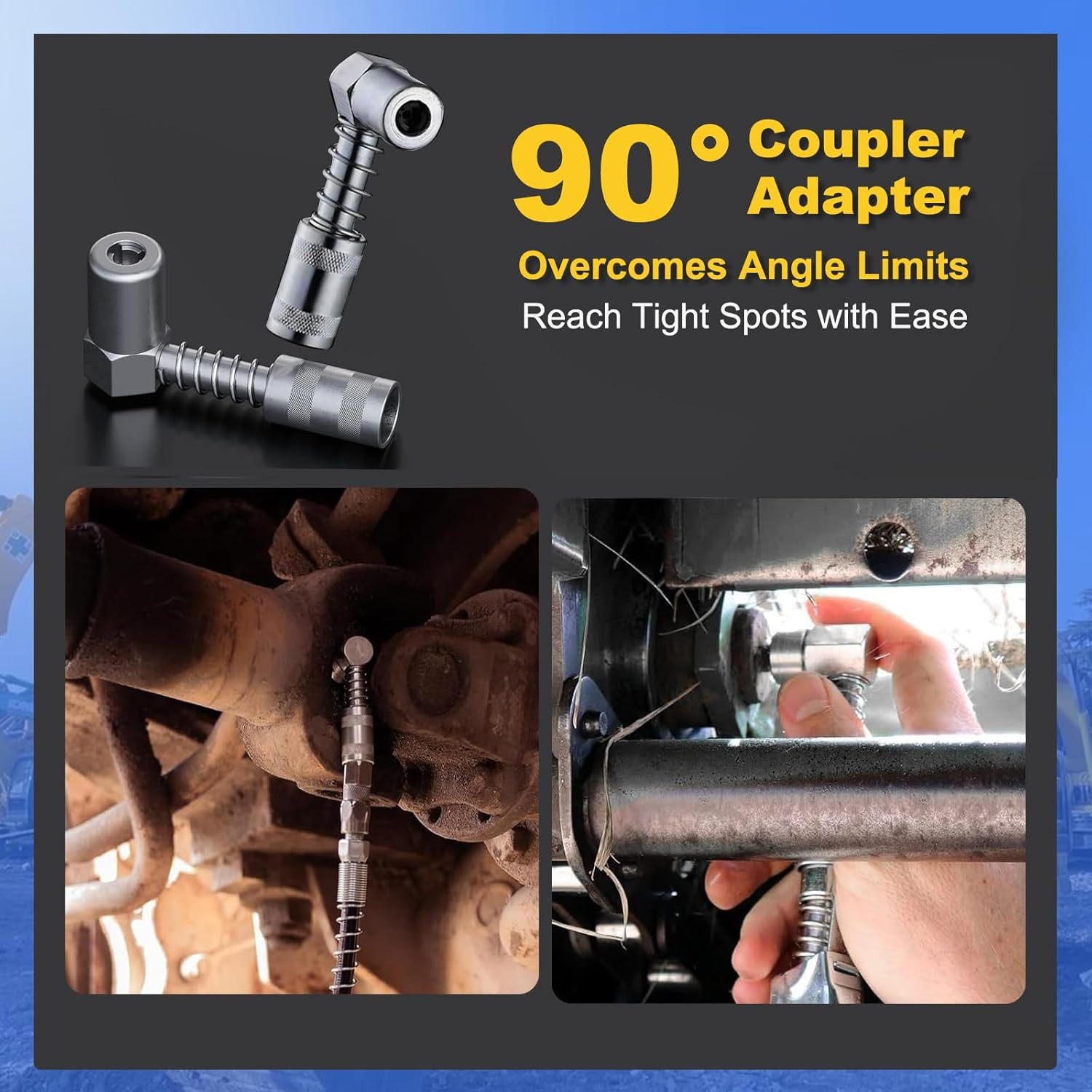 Electric Grease Gun Compatible with Dewalt 20V Battery, Variable Speed Triggers,