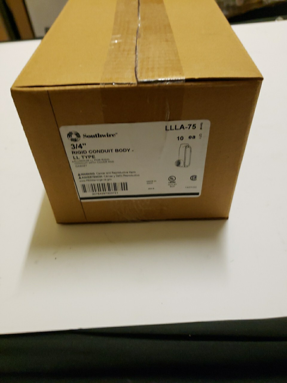 Box Of 10 Southwire LLLA-75 3/4" Rigid Conduit Body
