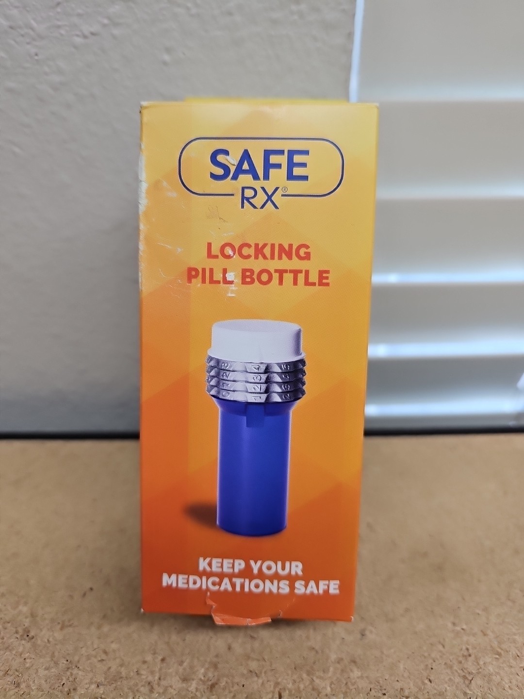 SAFE RX LARGE LOCKING PRESCRIPTION PILL MEDICATION VIAL STORAGE CODE LOCK NEW A7