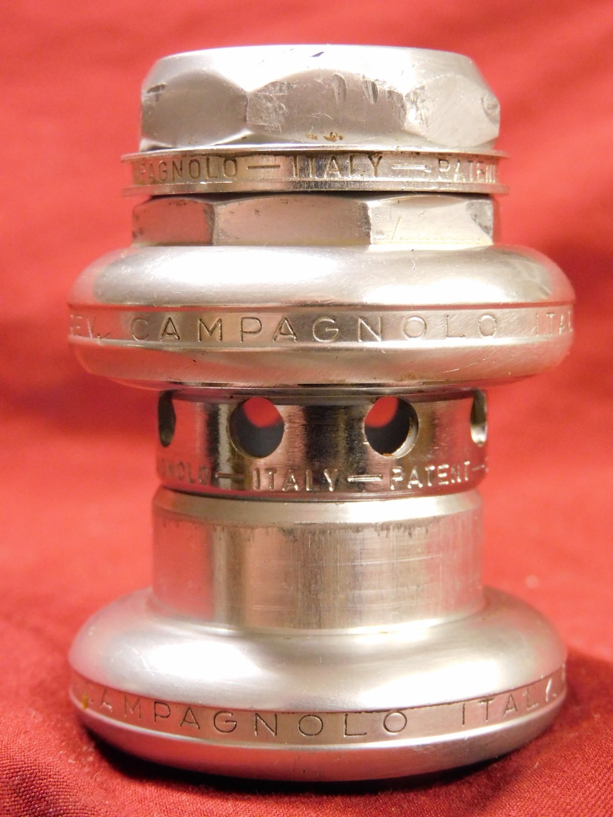 Vintage 80's Campagnolo #4041 Super Record Alloy Road Headset Italian 25.4 x 24F