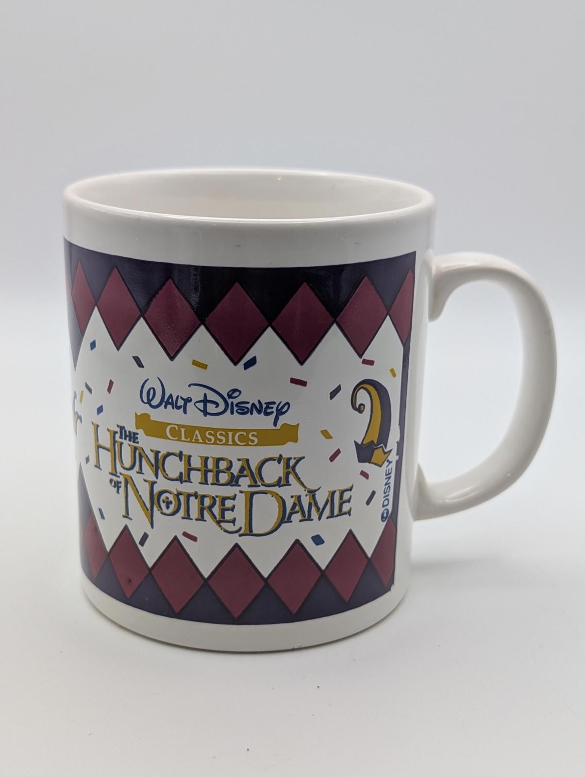 Vintage Walt Disney The Hunchback of Notre Dame Staffordshire Mug