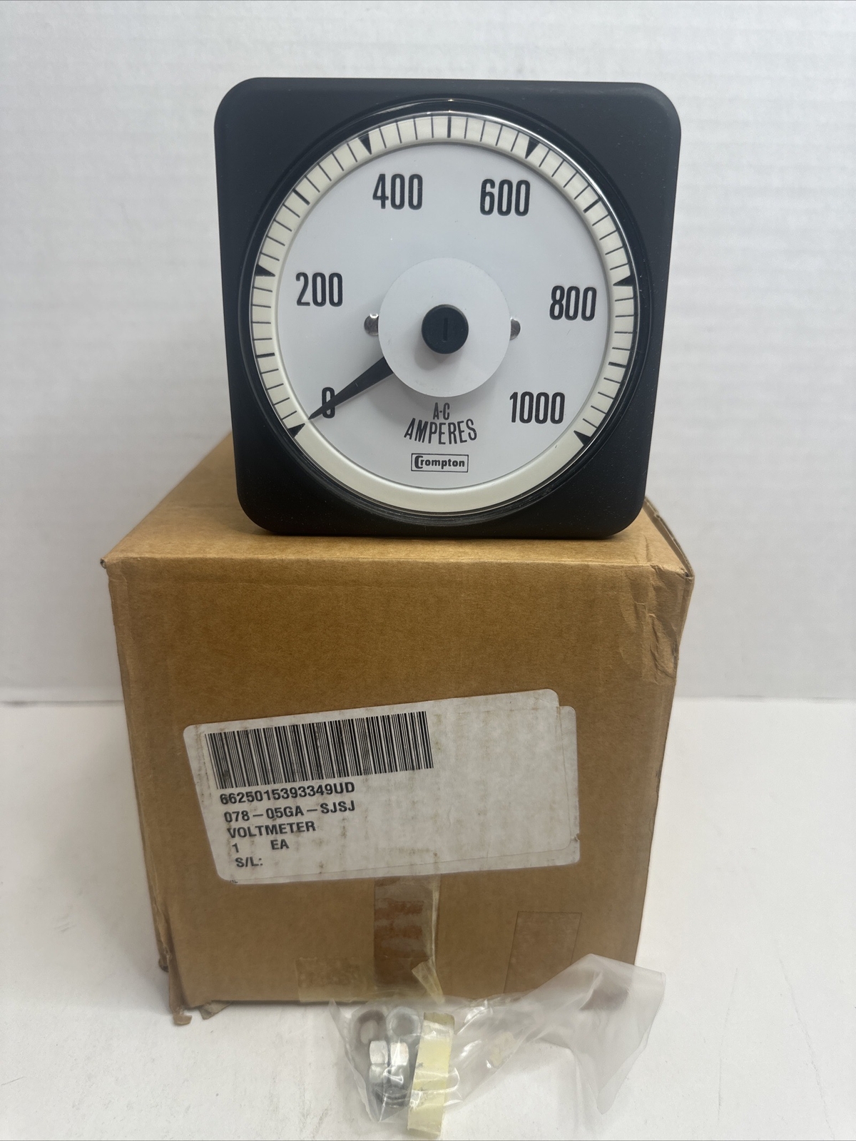 Crompton AC Voltmeter 0-1000 Military Surplus