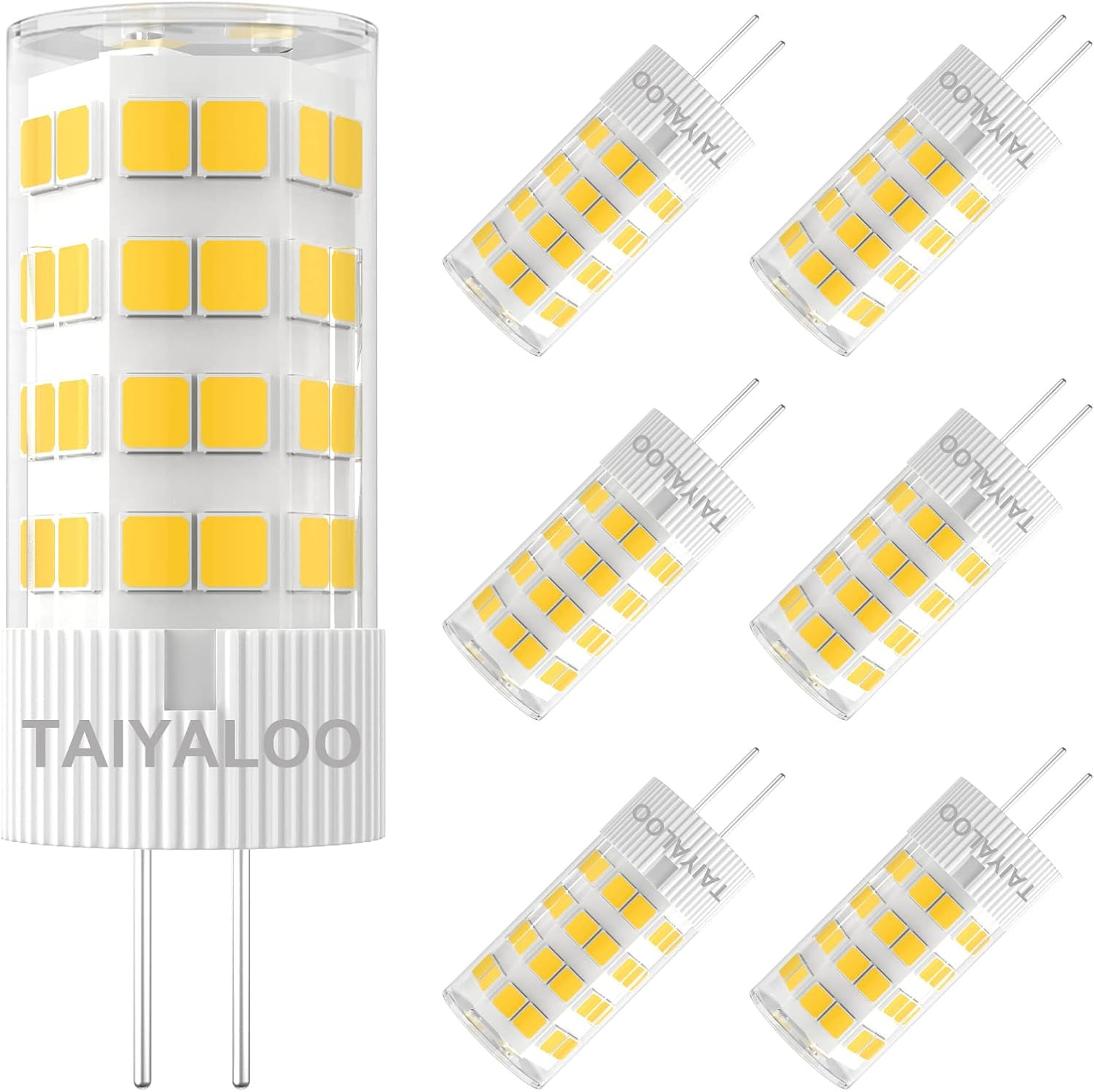 G4 LED Bulb 12V AC/DC 5W Equivalent to 40W Halogen Bulb, T3 JC Type Bi-Pin Base,