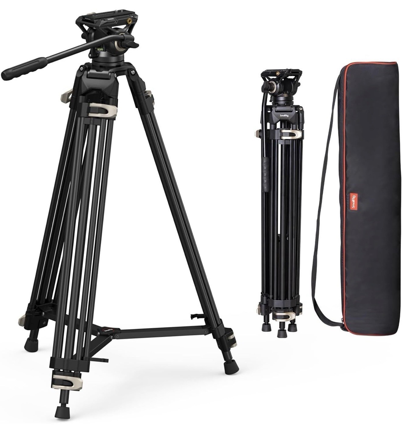 SmallRig Heavy Duty Tripod w/360 Degree Fluid Head & Quick Release Plate 3751