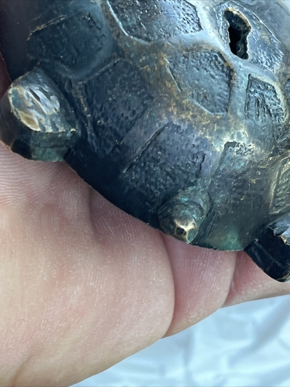 Handmade Vintage Style Tortoise shape Padlock No Key Working Functional Turtle