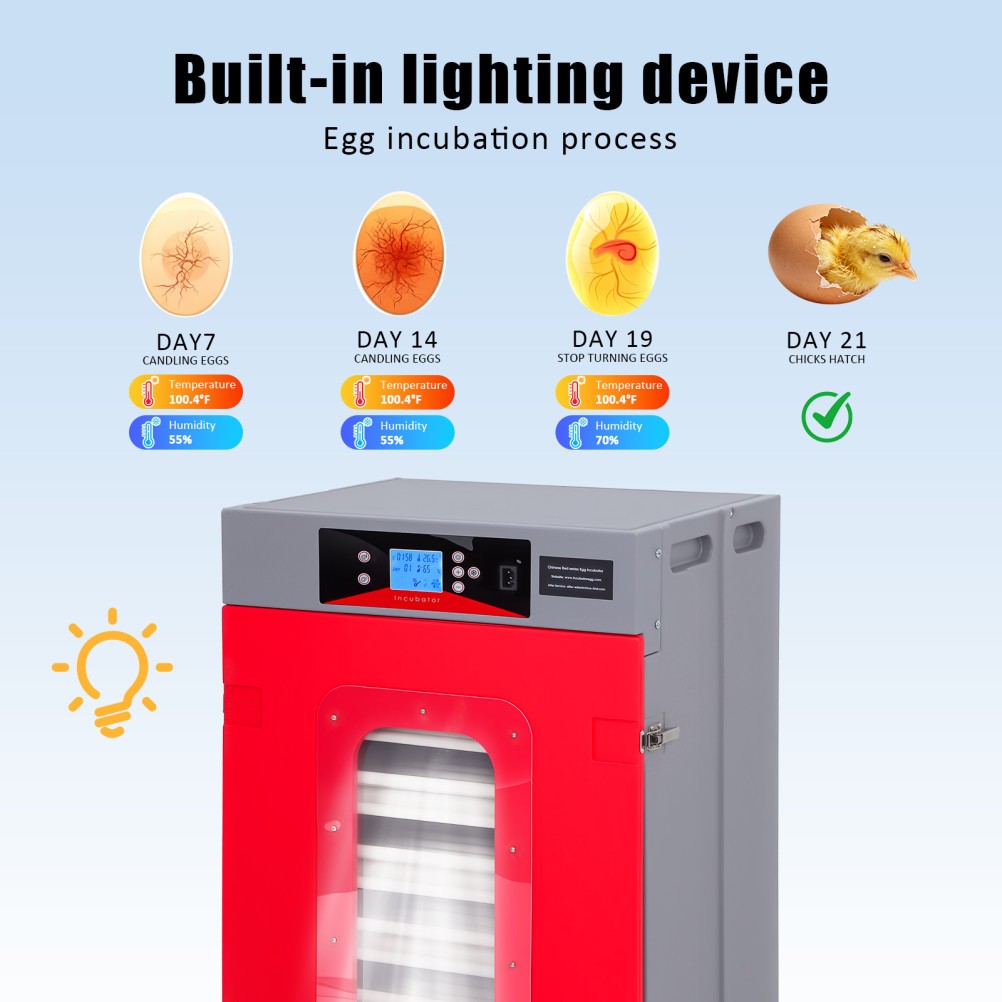 400 Egg Incubator Digital Hatcher w/ Automatic Temperature & Humidity Control US