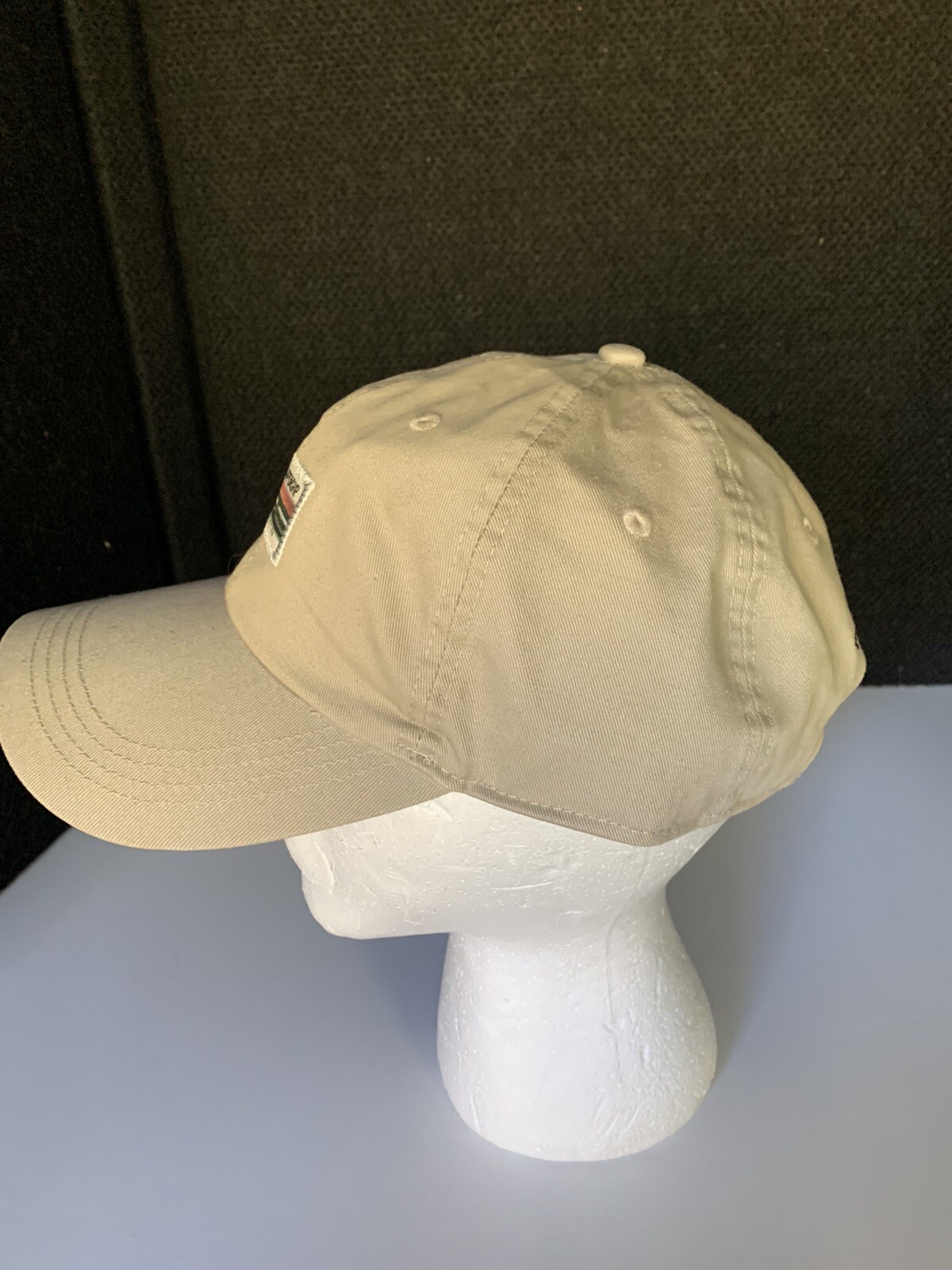 3M Open Minneapolis Beige Golf Hat. Adjustable Strap Back Patch Logo Post It