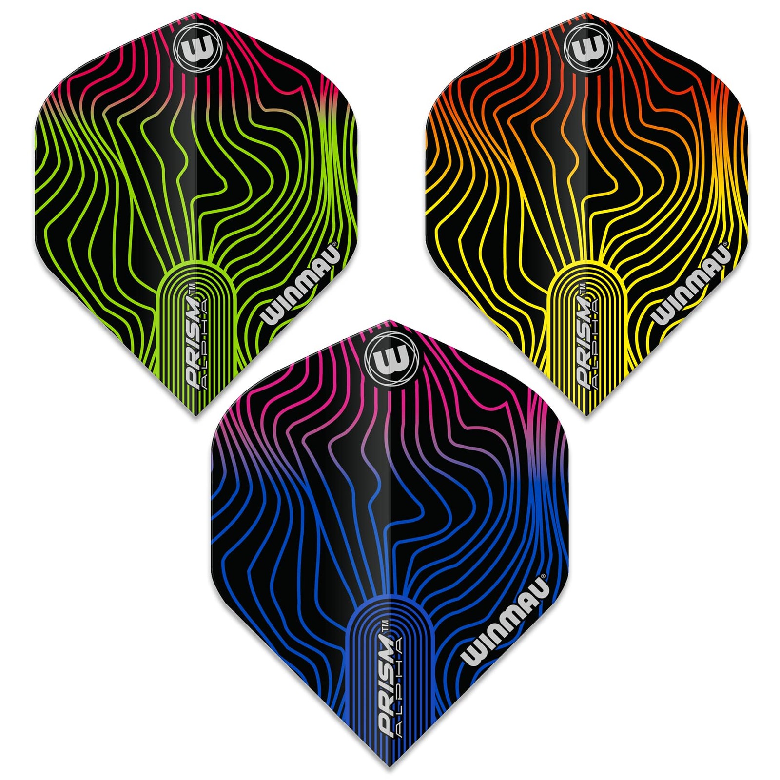 Prism Alpha Solar Design Dart Flights - Standard Shape 100 Micron Polymetroni...