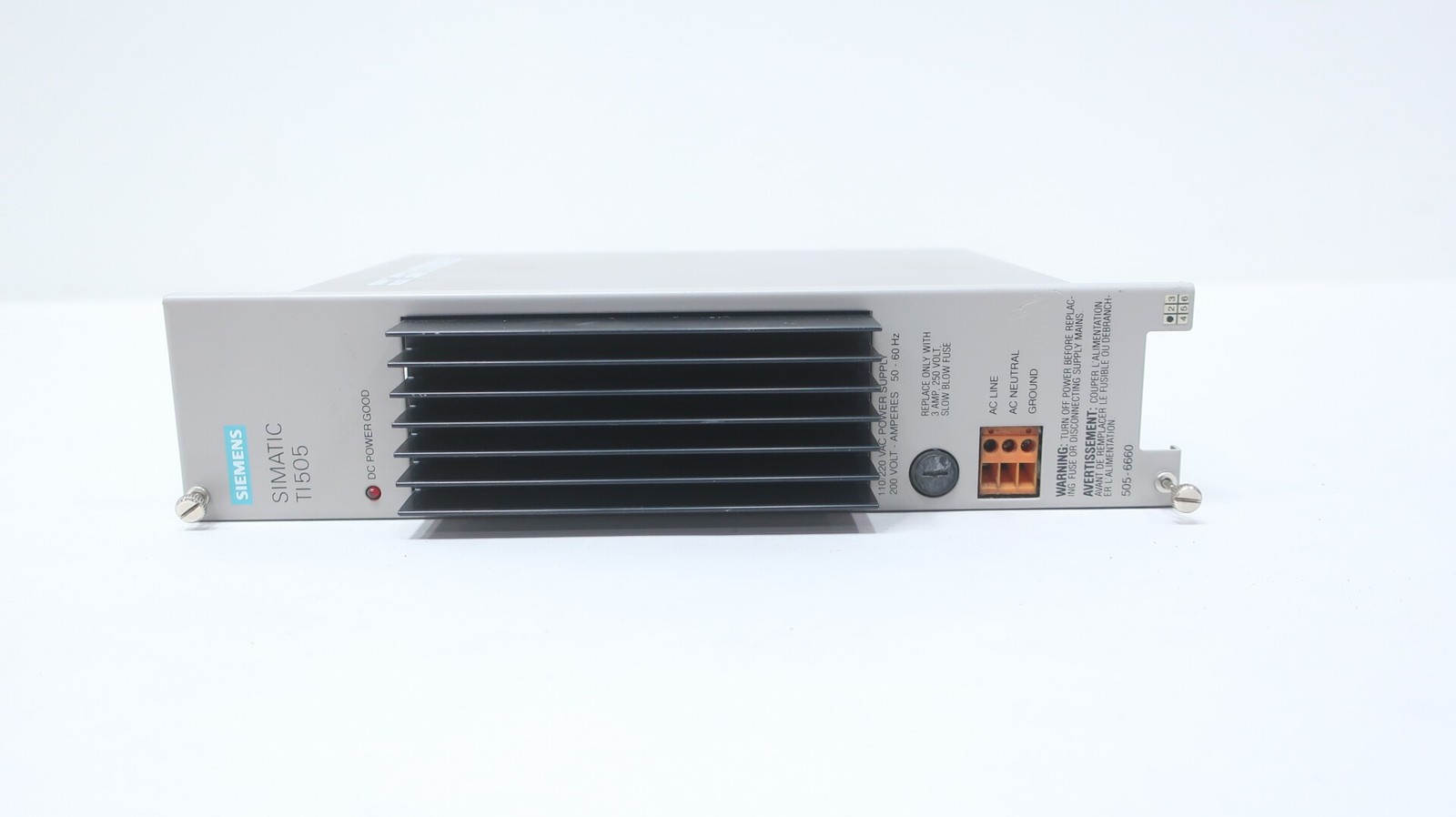 Siemens 505-6660 Simatic Ti505 110/220v-ac Power Supply Module