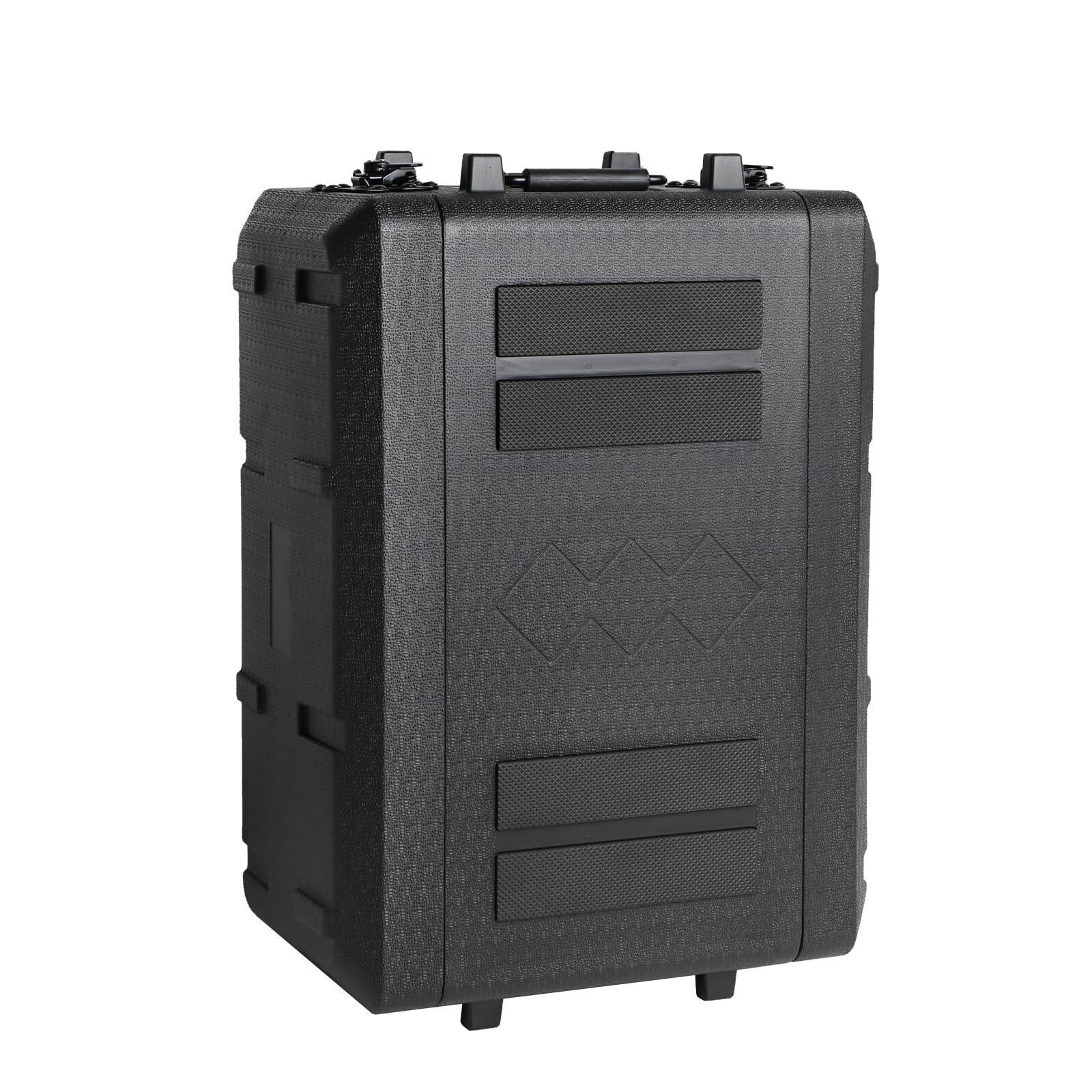 4U Rack Case 11" Depth, 19" Rackmount Flight Case with Microphone Compartments