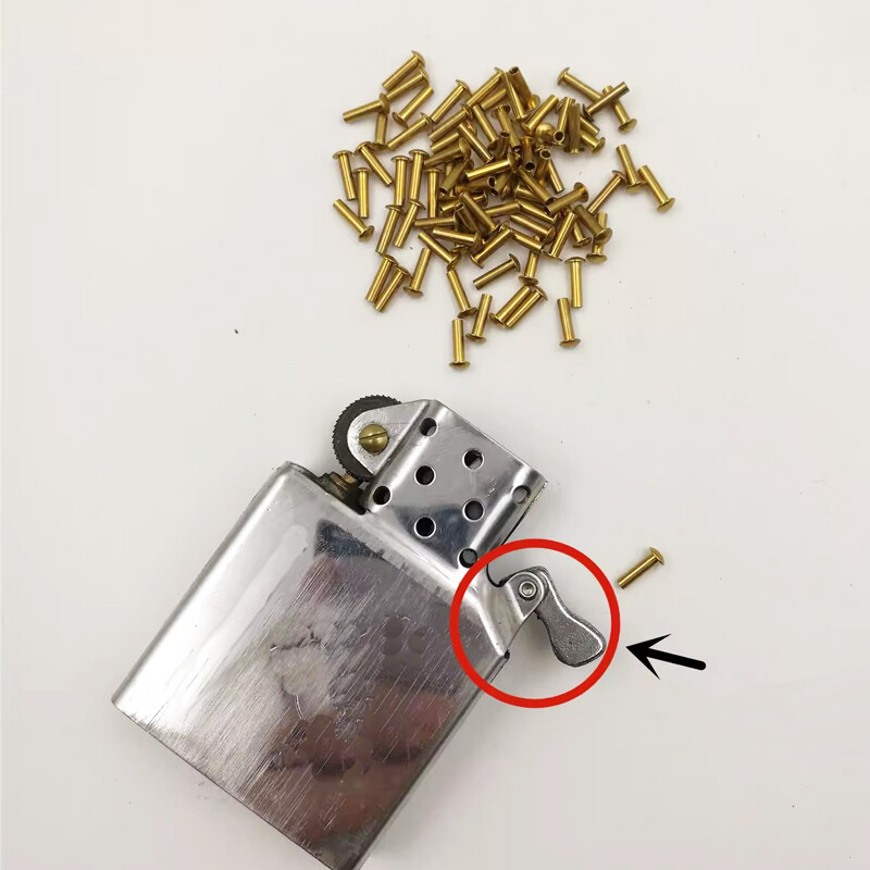 For Zippo lighters, 10pcs brass copper cam rivets for pendulum part repairs New