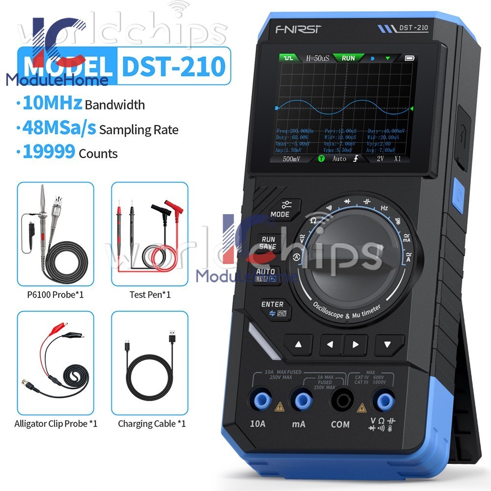 FNIRSI 2C23T 2C53T Digital Oscilloscope Multimeter Function Signal Generator