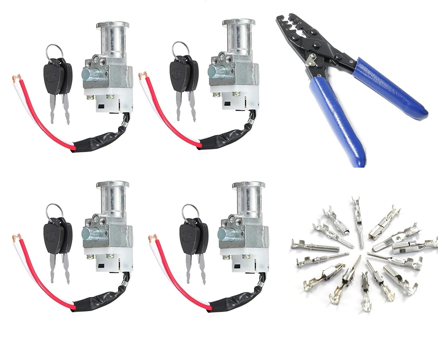 Ignition Switch Lock with Keys for Motorcycle