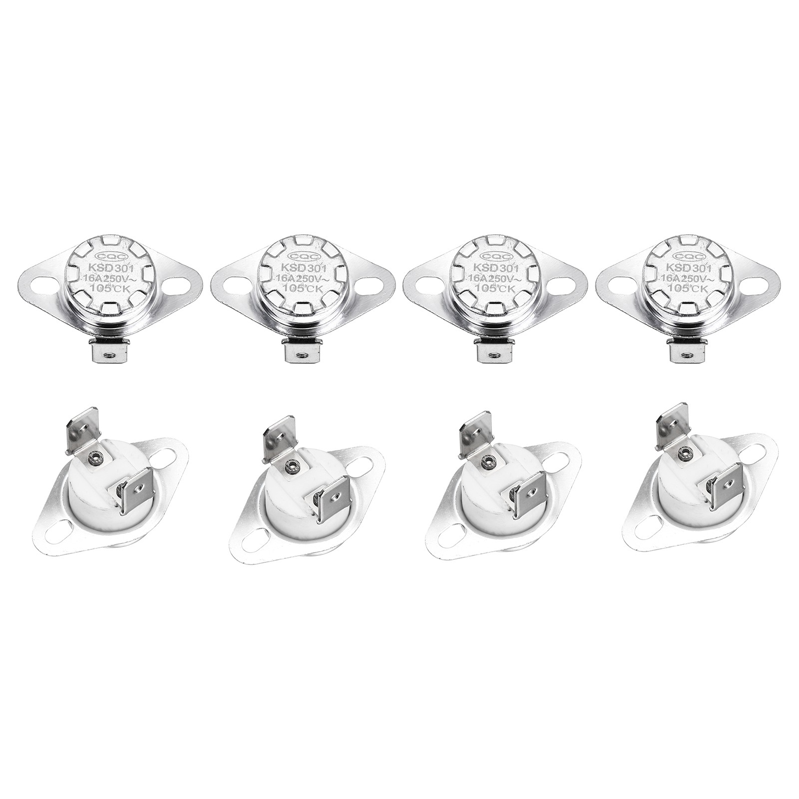 8 x KSD301 Thermostat 105℃/221°F 16A  N.O Temperature Switch