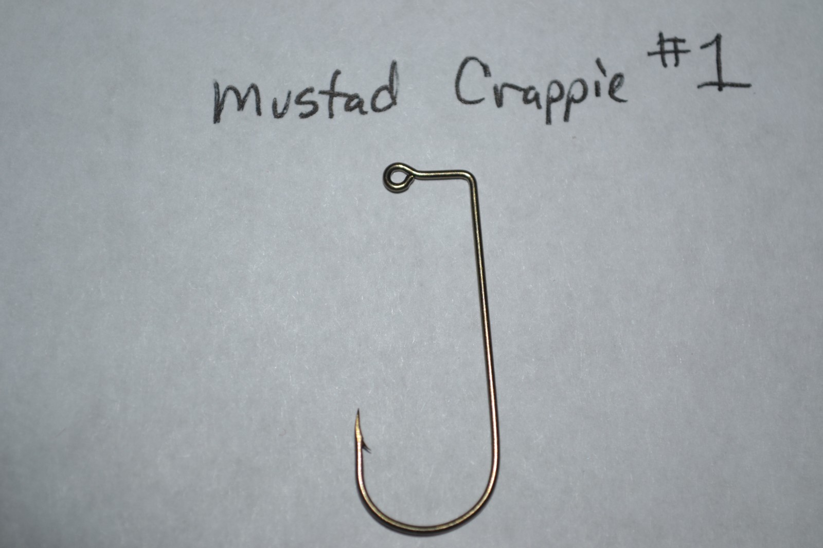 NEW MUSTAD CRAPPIE LITE 2X FINE JIG HOOK #1 100 PER PACK  DO IT MOLDS JIG HEADS