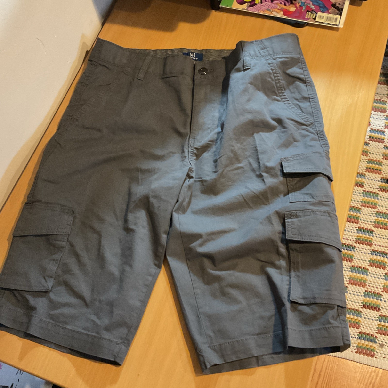 George Gray Cargo Shorts Below The Knee 14” Inseam Cotton Blend Size 40