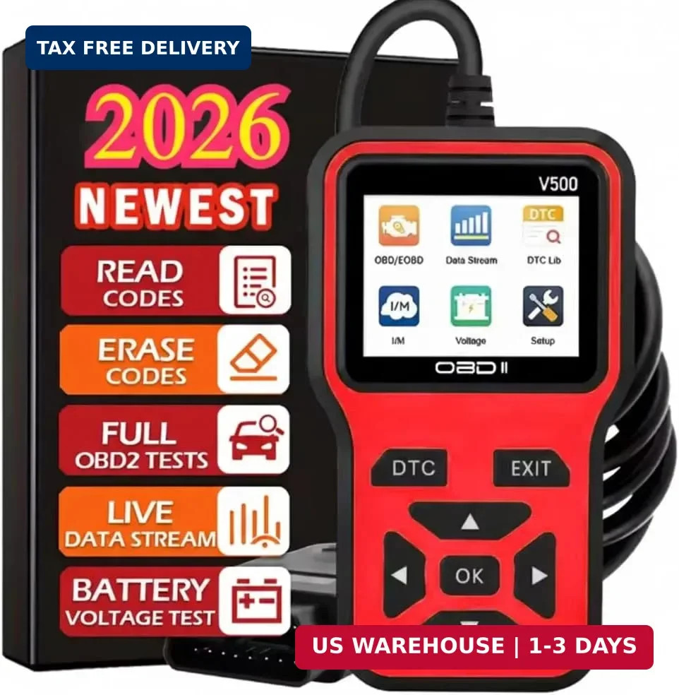 V500 OBD2 Scanner Diagnostic Tool, Professional Code Reader with Live Data Strea