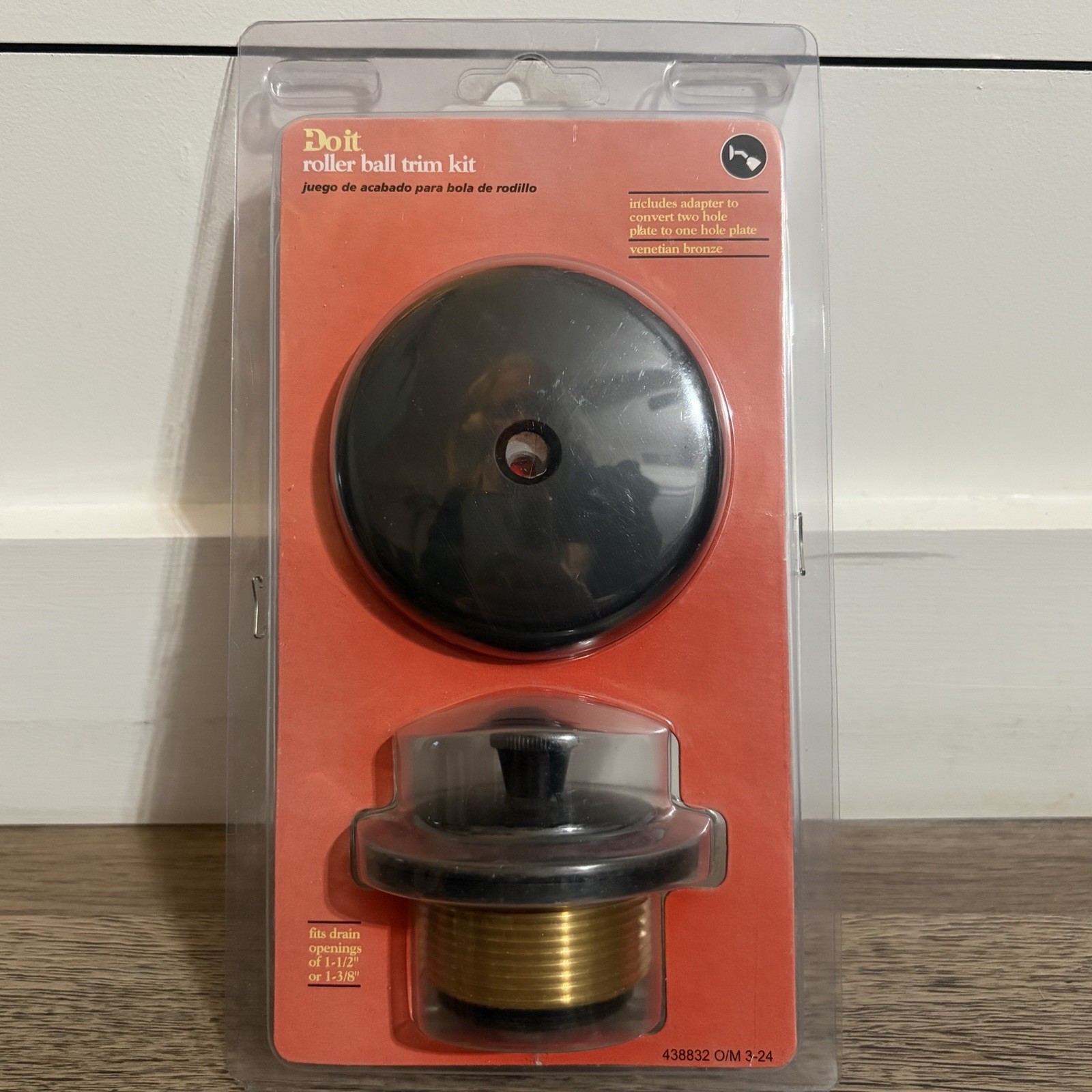 438832 Do it Best Roller Ball Bath Drain Trim Kit VENETIAN BRONZE New In Package
