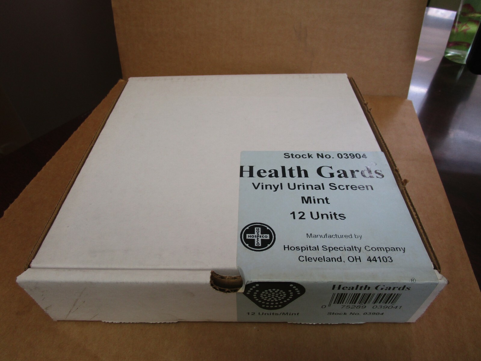 NEW LOT OF 12 HOSPITAL SPECIALTY HEALTH GUARDS VINYL URINAL SCREEN 03904