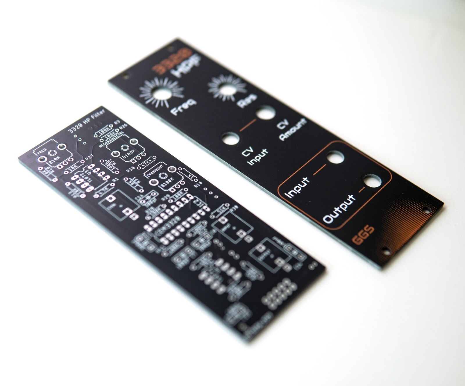 3320 High Pass Filter / Eurorack / VCF / PCB & Front Panel / DIY Synth Module