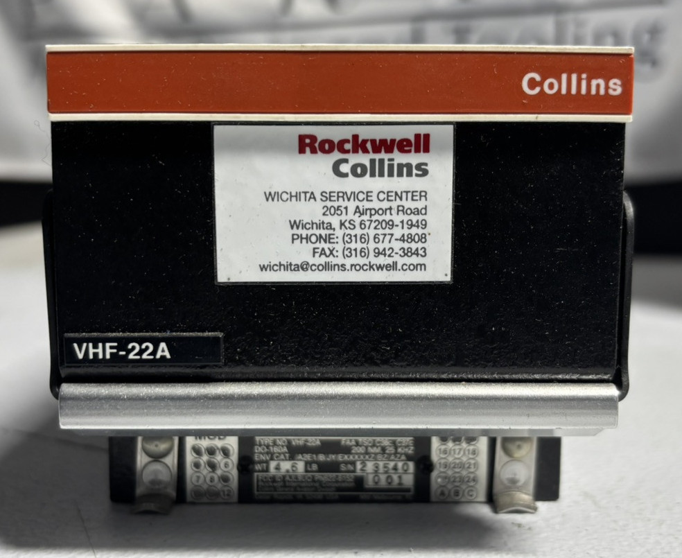 622-6152-001 - Collins Transceiver Comm VHF-22A - As Removed