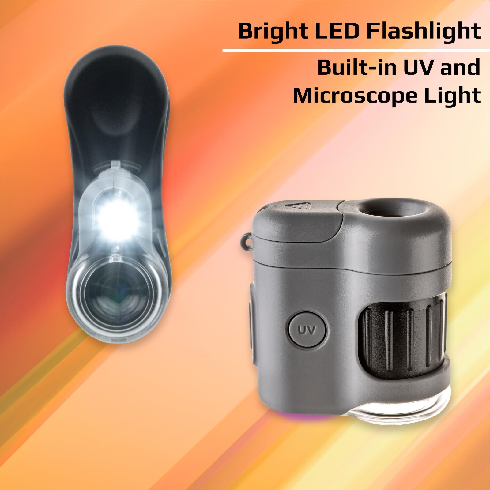 Carson MM380 MicroMini 20x LED/UV Lighted Pocket Microscope w/Smartphone Adapter