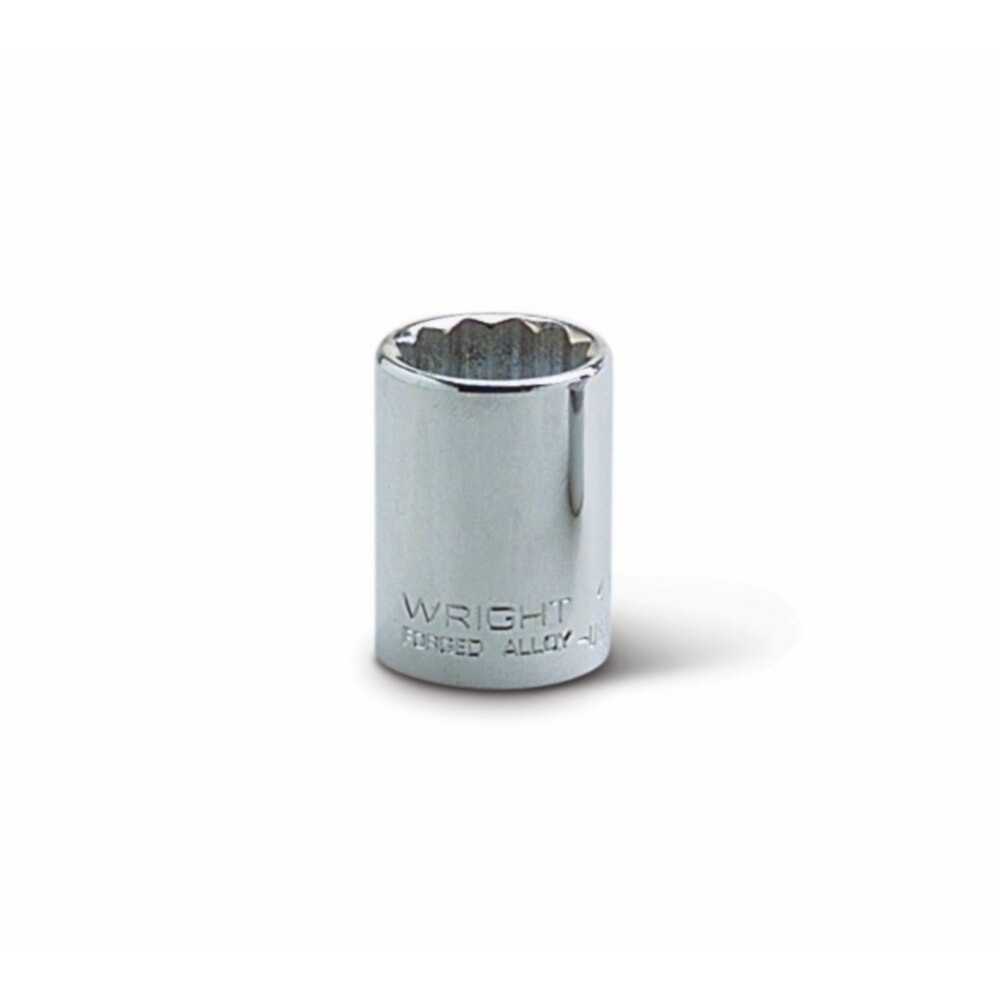 Wright Tool 4132 1/2" Drive Chrome Standard Socket 12 Point SAE 1"