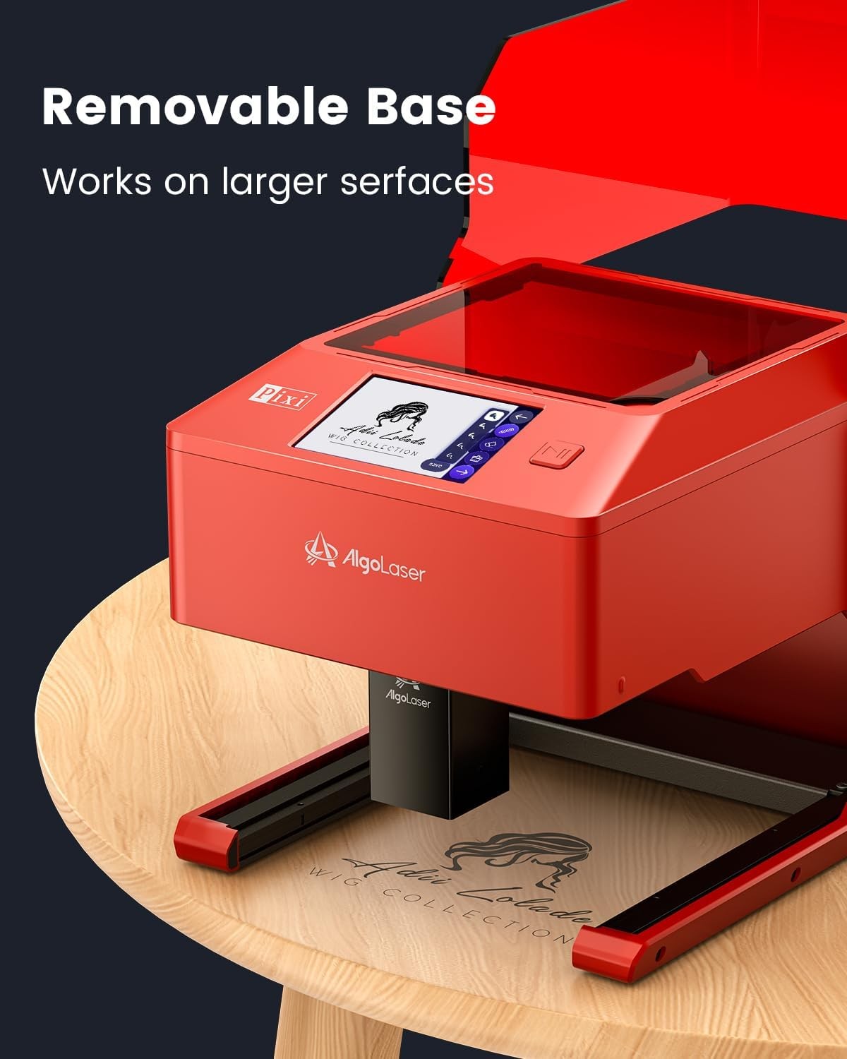 AlgoLaser 5W Laser Engraver Machine: Portable & Smart with 3.5" Touch Screen,...