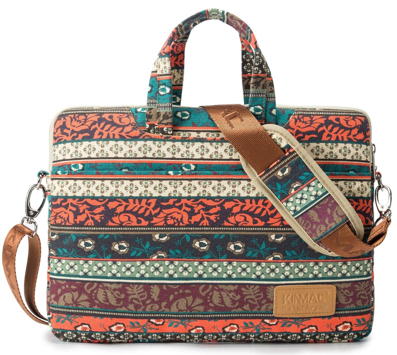 Kinmac New Bohemian 360° Protective Water-Resistant Canvas Laptop shoulder