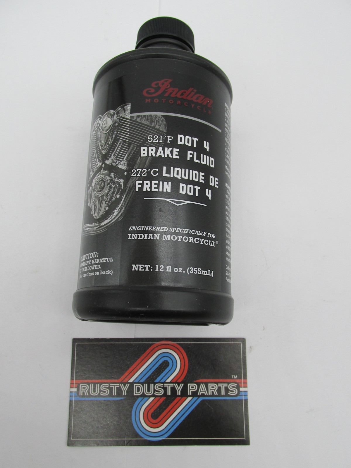 Indian Genuine OEM DOT 4 Brake Fluid 521 Degree 12 FL OZ 2880016
