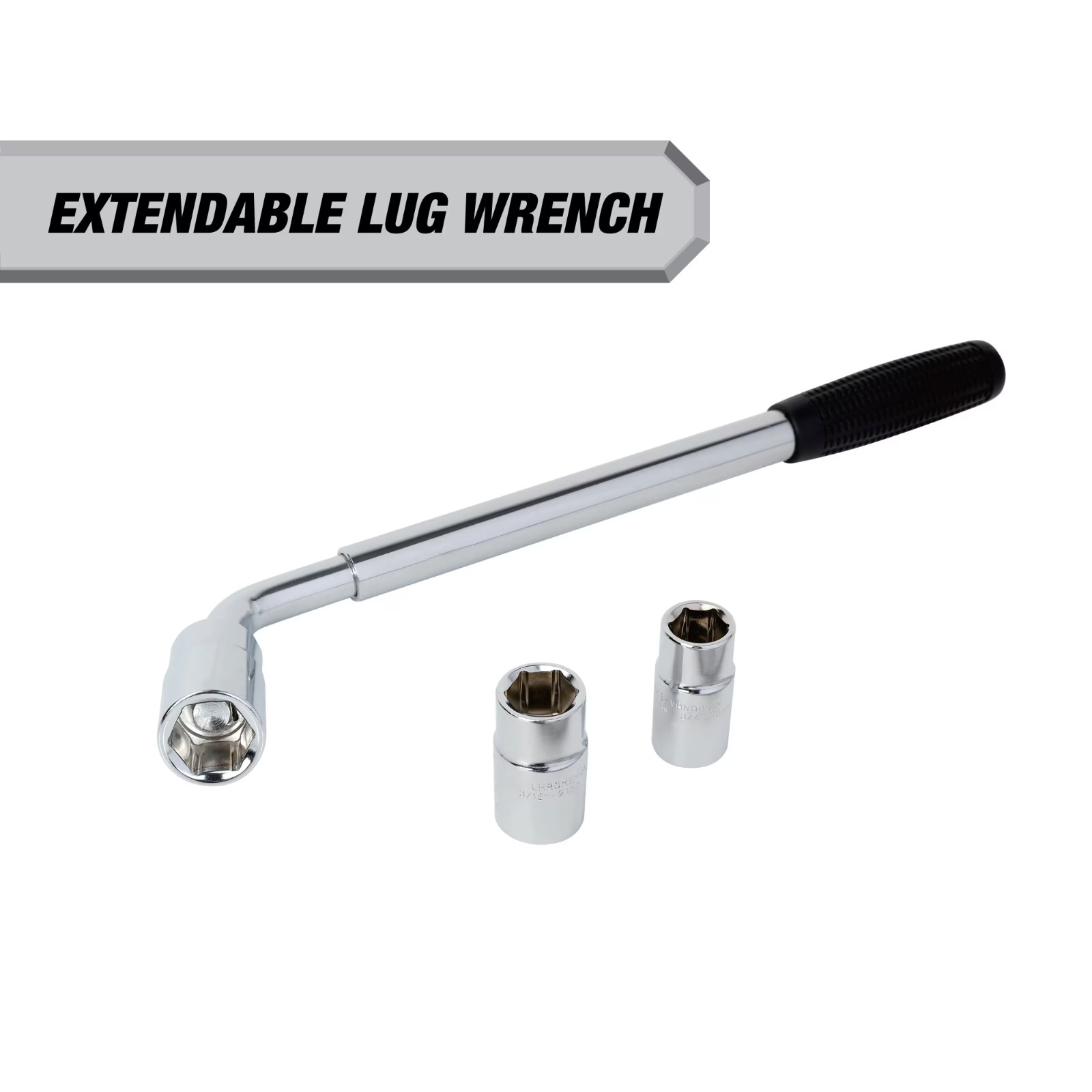 Extendable Lug Wrench 15-22 Inch Heavy Duty Tire Iron Tool