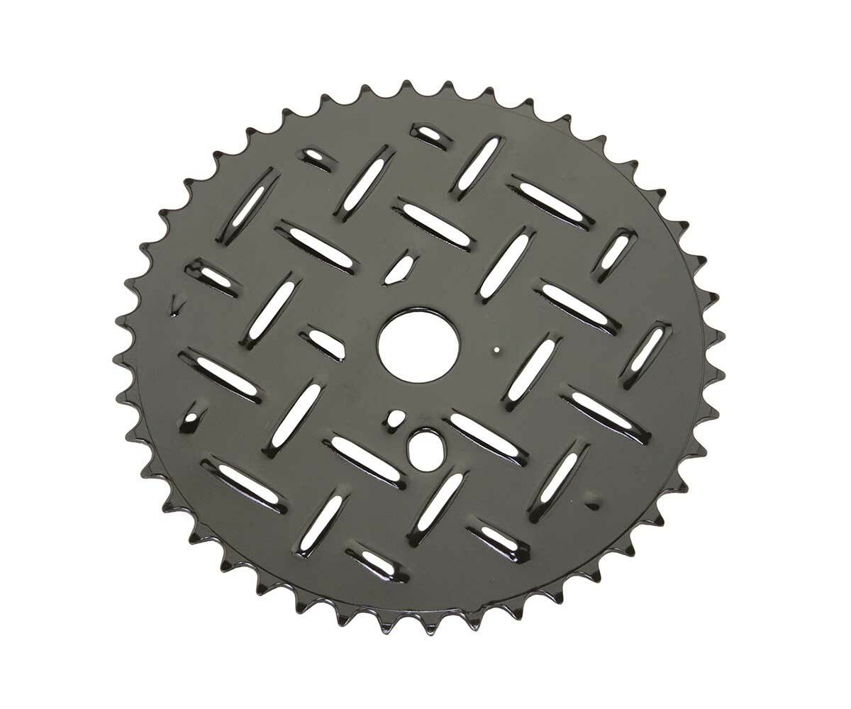 Bike Chainring Cw375b 44t 1/2 X 1/8 Black/Chrome. Bike parts,Bicycle parts.
