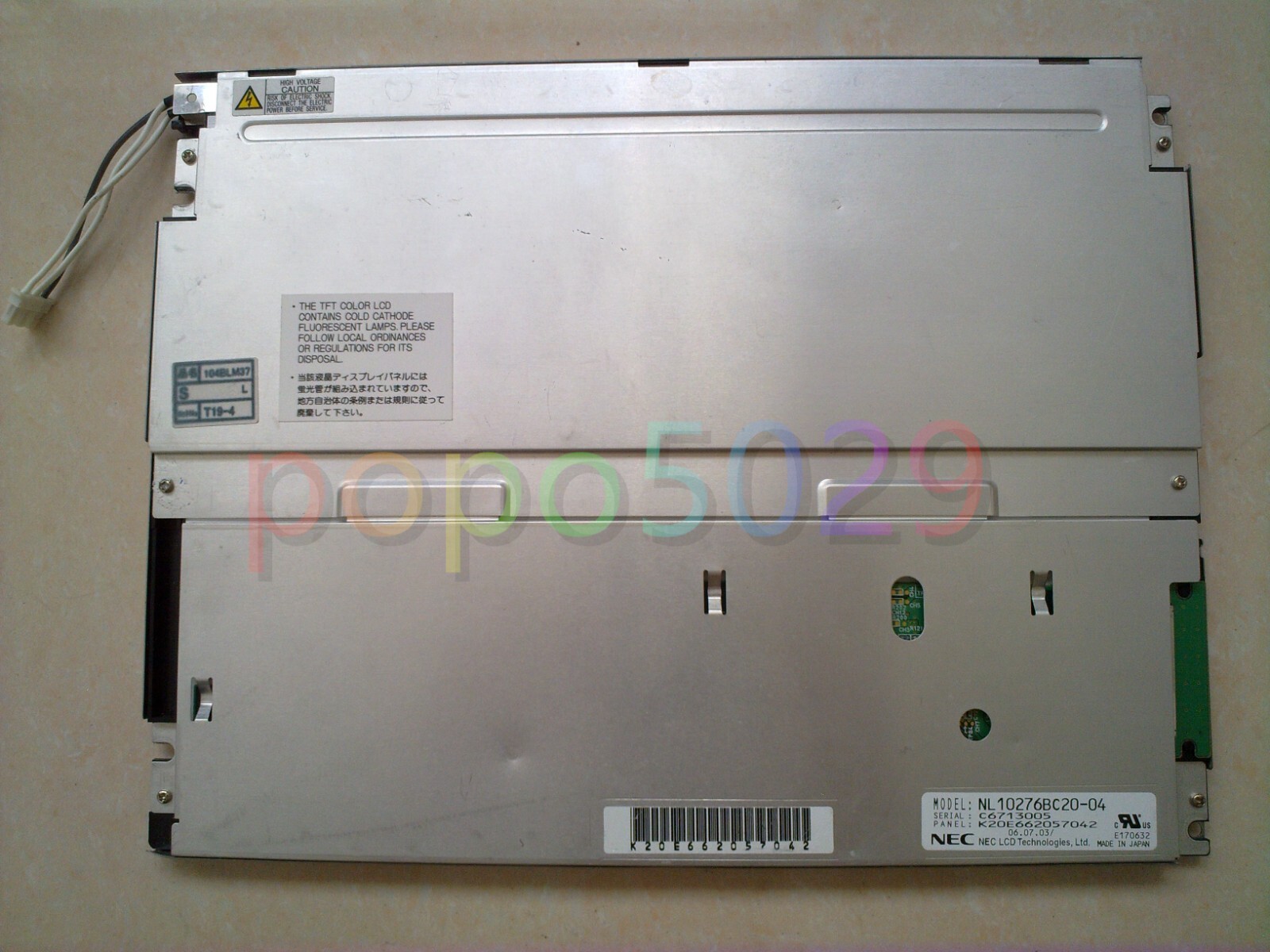 NL10276BC20-04  original industrial display LCD screen 10.4-inch, Fast Shipping