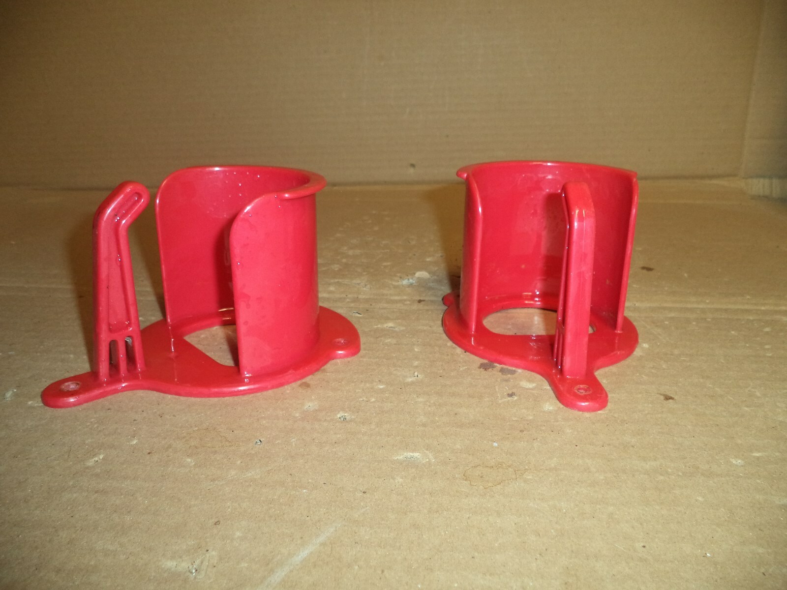 LOT OF 2 Tough 1 Bridle Holder with Rein Loop Attaches to Wall Red  Plastic