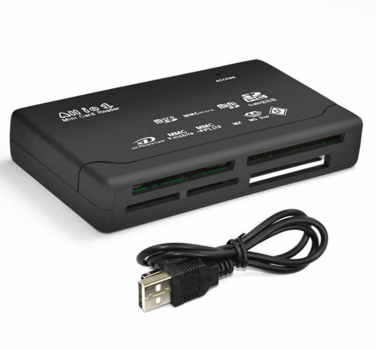 ALL IN 1 MULTI MEMORY CARD USB READER SD SDHC MINI MICRO M2 MMC XD CF
