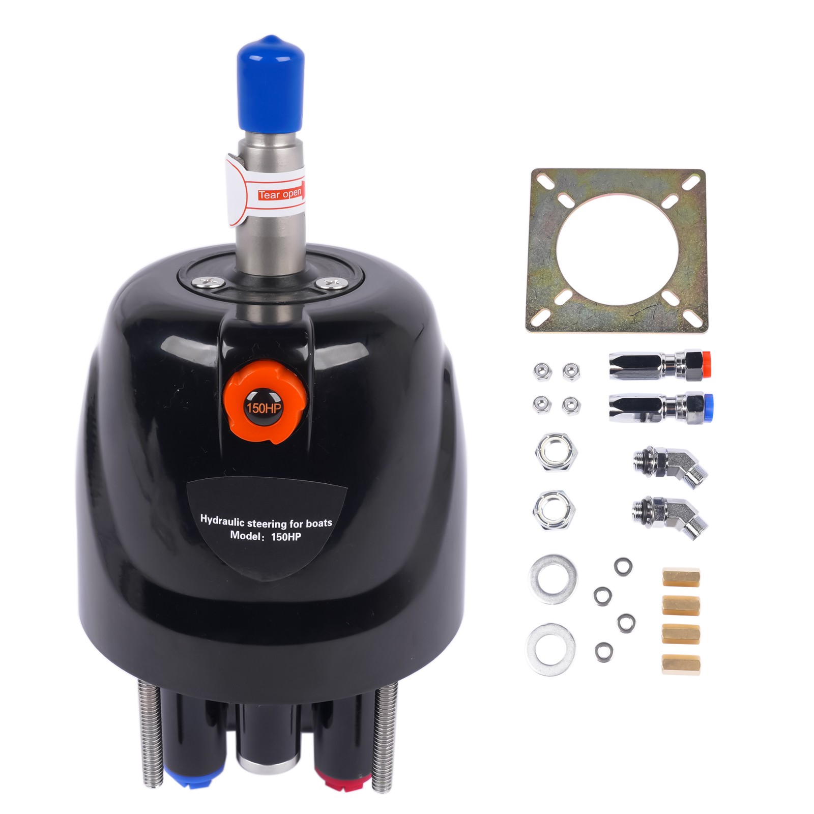 HH4314-3 Front Mount Helm 1.4Cu Hydraulic Outboard Fit for Standard Marine