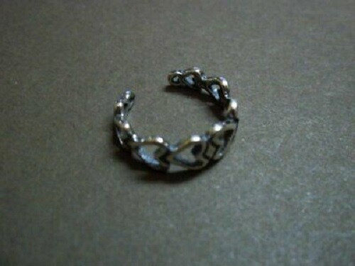 Silpada 925 Sterling Silver Hearts Cutout Toe Ring O2029