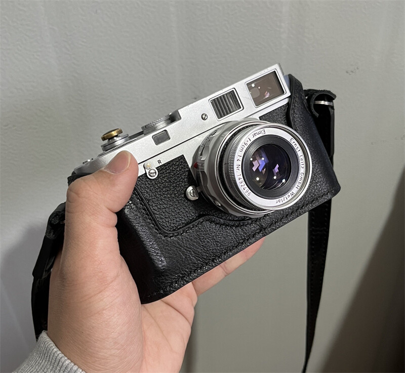 Handmade Genuine Leather Half Camera Case for Leica M3 Protective Cover