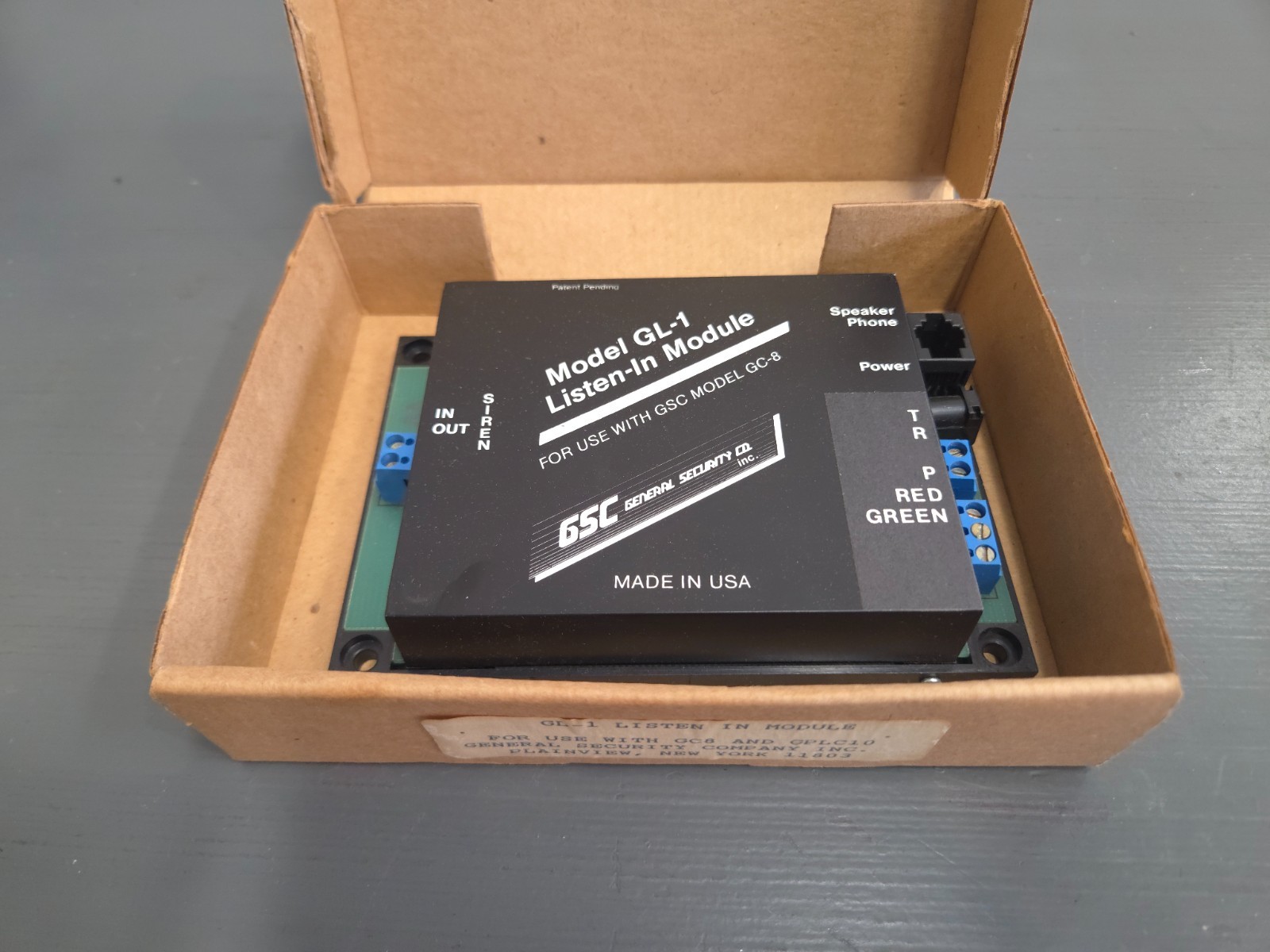 GSC Model GL-1 Listen-In Module, For Use with GSC Model GC-8 *Untested*