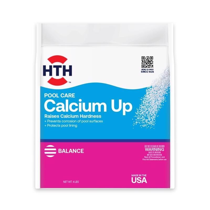 HTH Pool Care Calcium Up Raises Calcium Hardness Protecting Pool Lining 4lbs 1pk