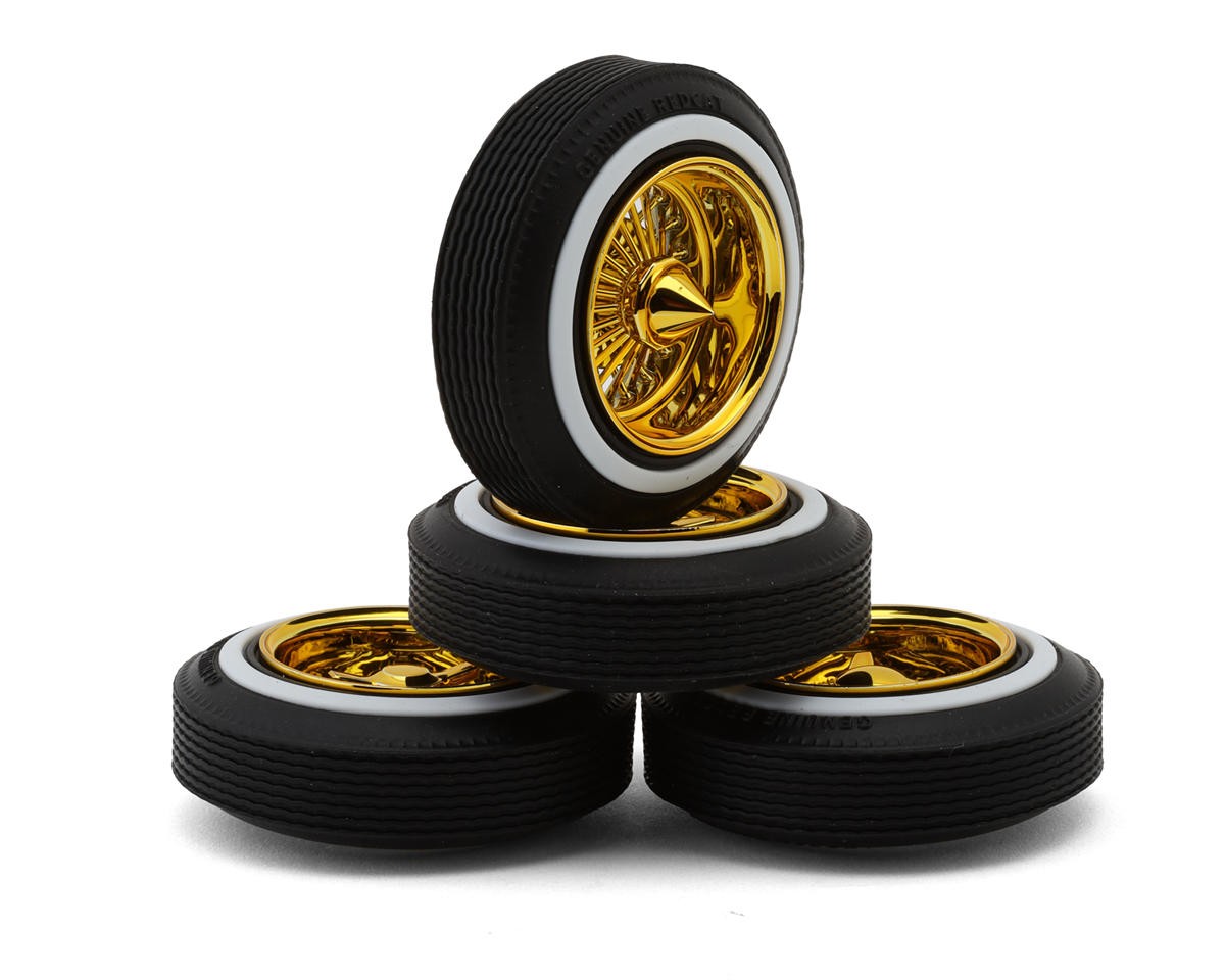 Redcat Dayton Gold Wire Wheel Set (4) [RER17089]