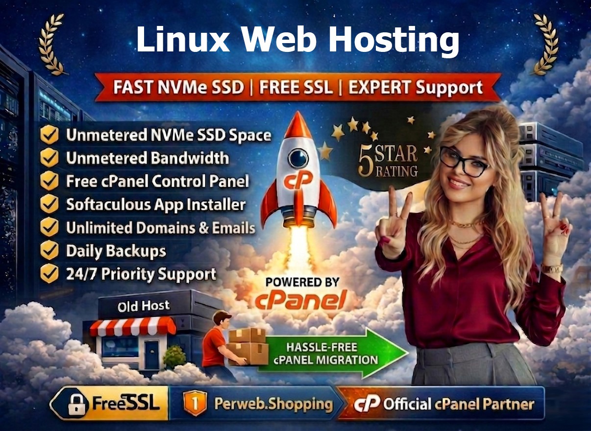 Linux Web Hosting - 🐧Unlimited SSD | Secure SSL | Emails | Support $14.99/Year!