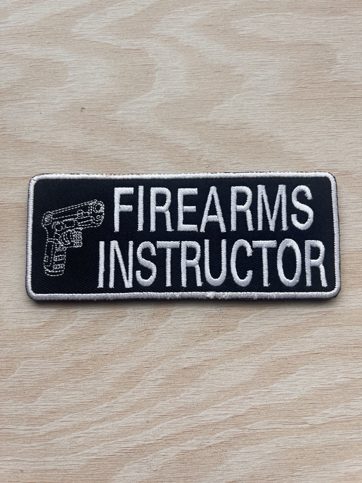 Firearms Instructor Morale Patch Hook And Loop Embroidered Glock Patch