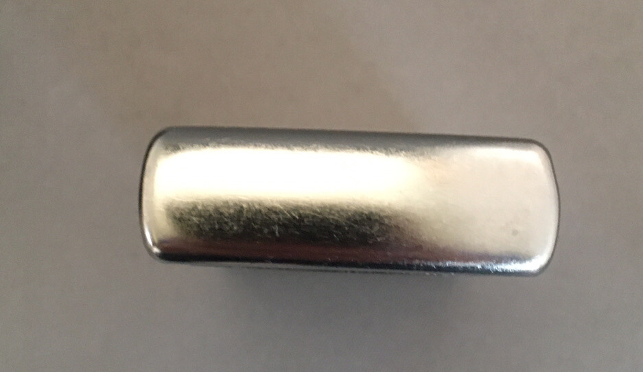 Zippo Windproof Chrome Lighter With Linen Weave Pattern, 28181, Preowned W/Box