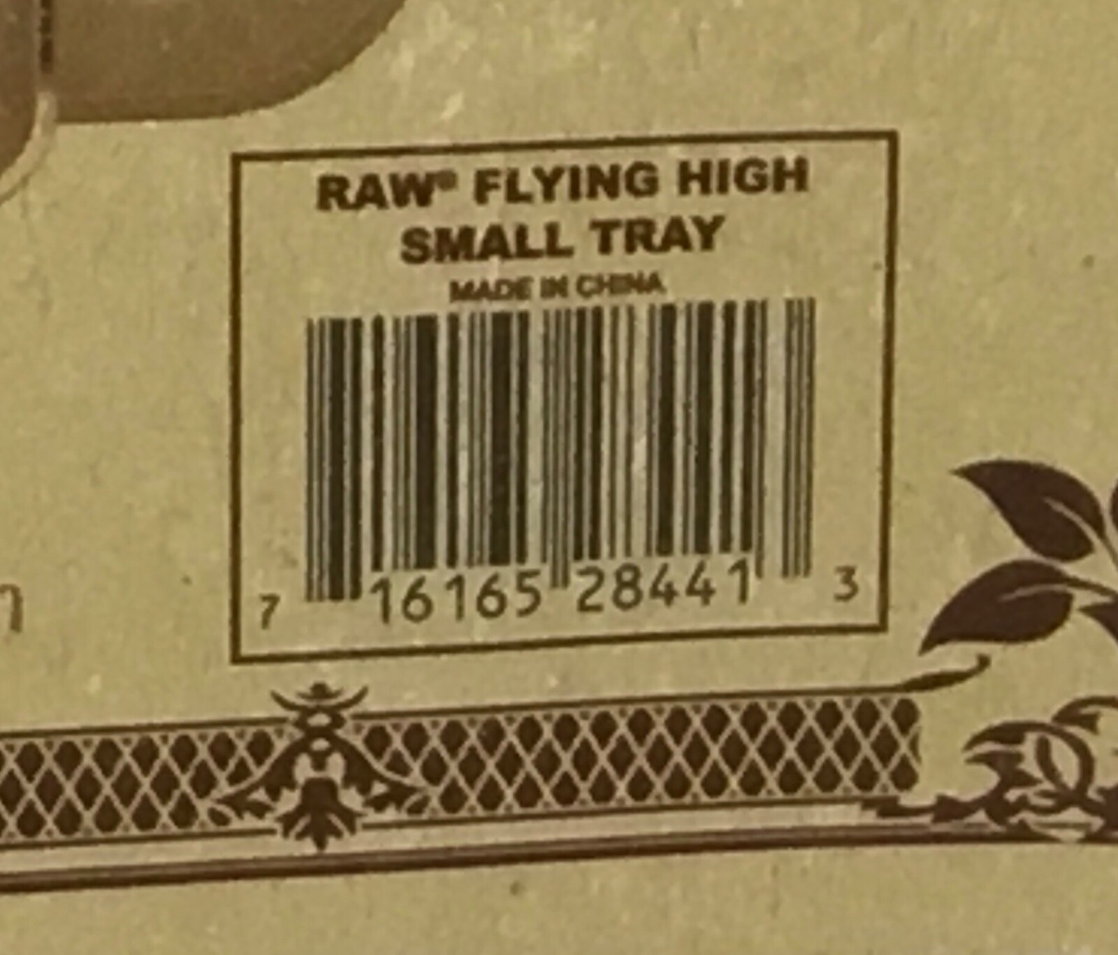 RAW PREPARE FOR FLIGHT METAL TRAY 11" X 7"