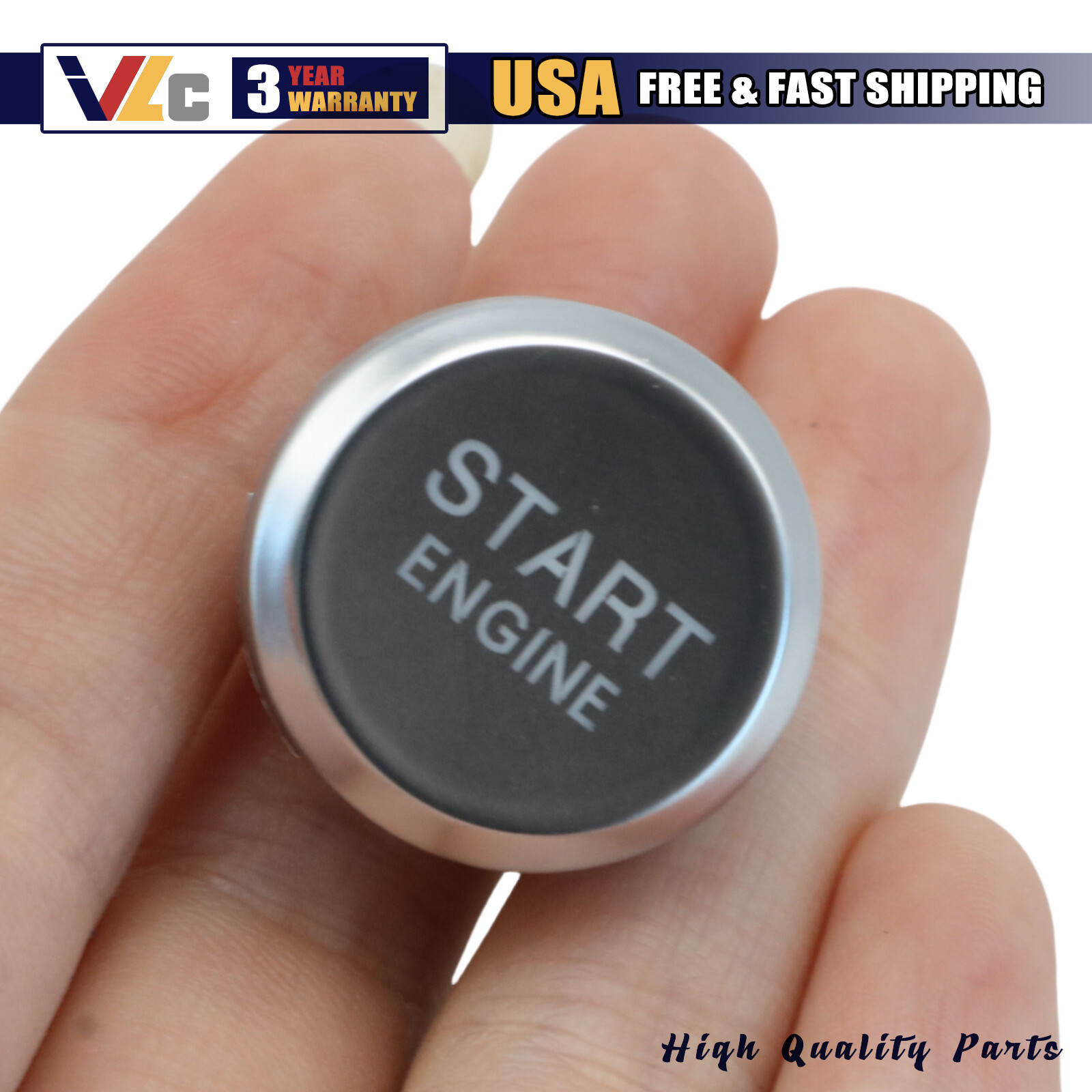Engine Ignition Start-Stop Switch Button Cap Repair Kit For Audi Q7 2010-2015 US