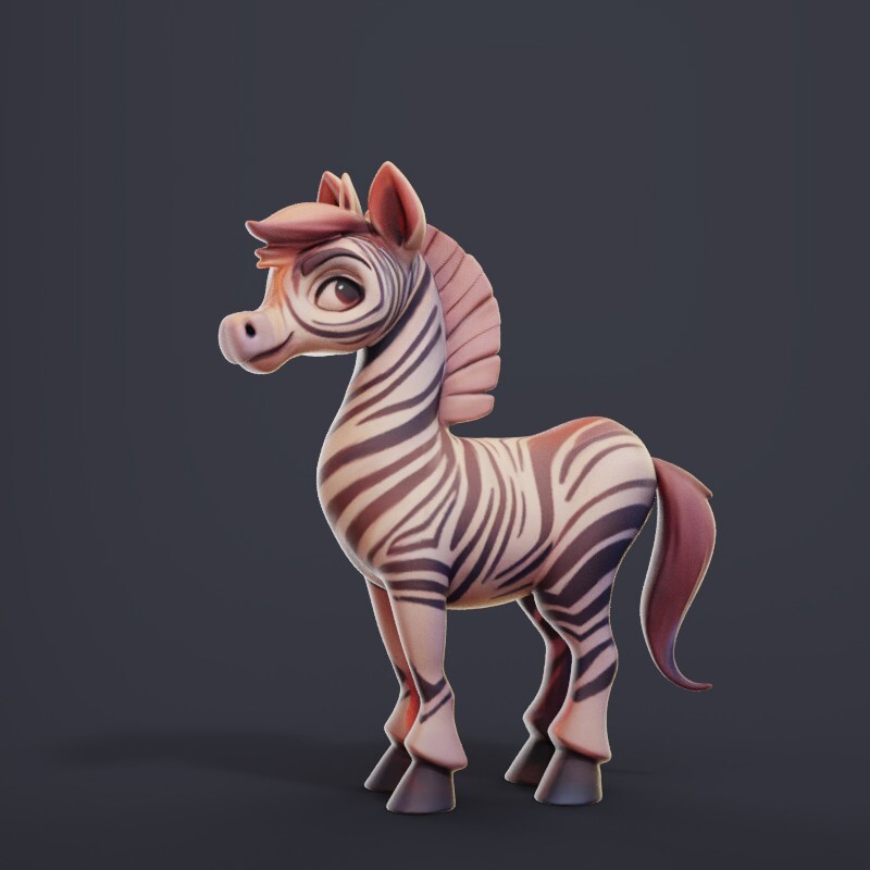 Dungeons & Dragons - HD Resin Print Druid Wildshape - Large Beast Zebra
