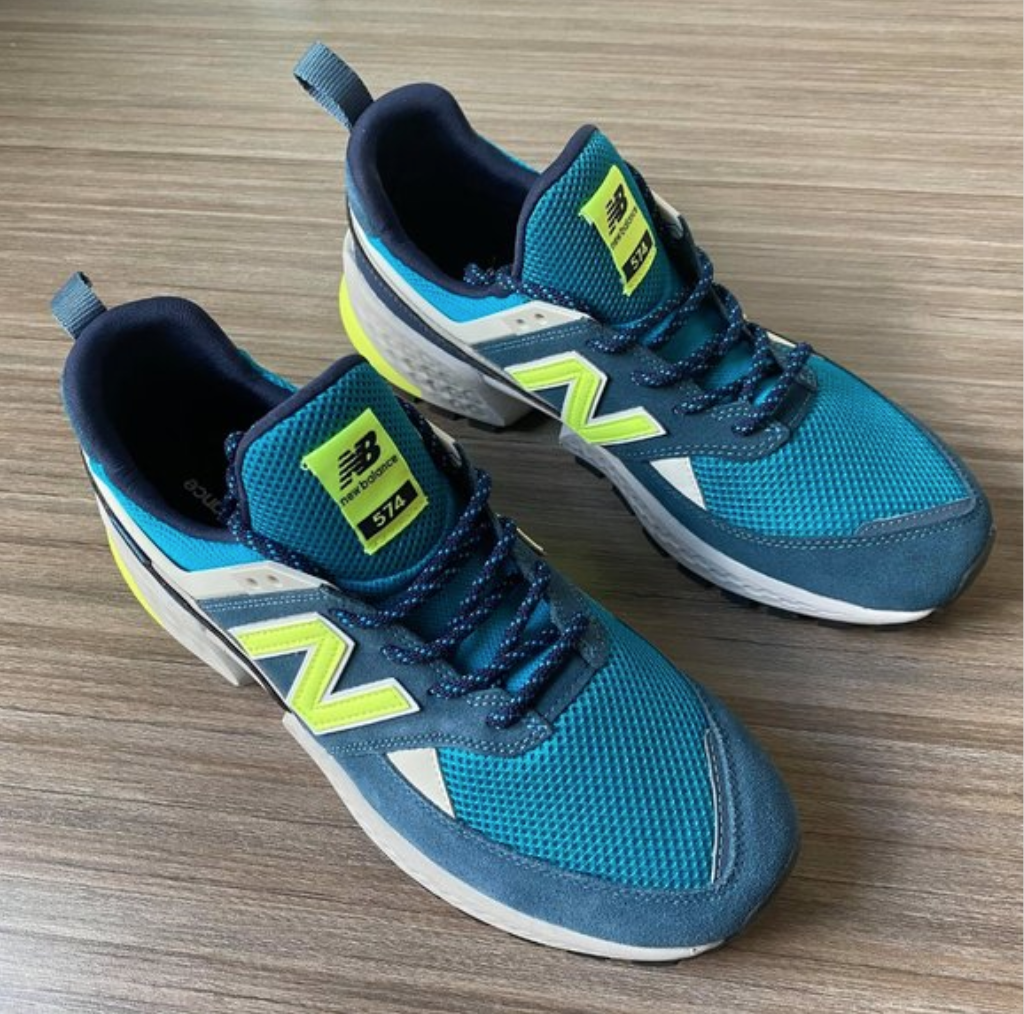 New Balance 574 Sport "Blue/Teal/Green" Men's Shoes Running MS574UE